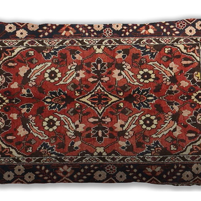 Traditional Classic Rectangular Saffron Red Lumbar Throw Pillow, 13 inch by 19 inch, lbtr3935
