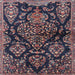 Square Traditional Purple Lily Purple Persian Rug, tr3936