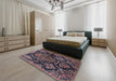 Traditional Purple Lily Purple Persian Rug in a Bedroom, tr3936