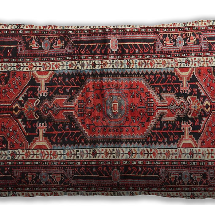Traditional Classic Rectangular Saffron Red Lumbar Throw Pillow, 13 inch by 19 inch, lbtr3937