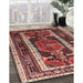 Machine Washable Traditional Saffron Red Rug in a Family Room, wshtr3937