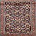 Square Traditional Bakers Brown Persian Rug, tr3939