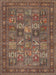 Traditional Orange Brown Persian Rug, tr393