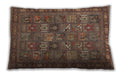 Traditional Classic Rectangular Orange Brown Lumbar Throw Pillow, 13 inch by 19 inch, lbtr393