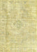 Machine Washable Traditional Metallic Gold Rug, wshtr3941