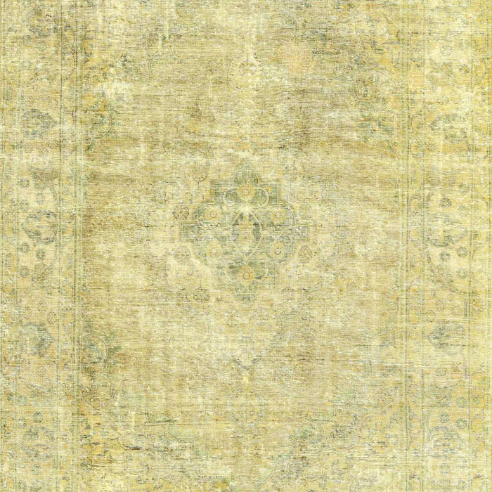 Traditional Metallic Gold Persian Rug, tr3941