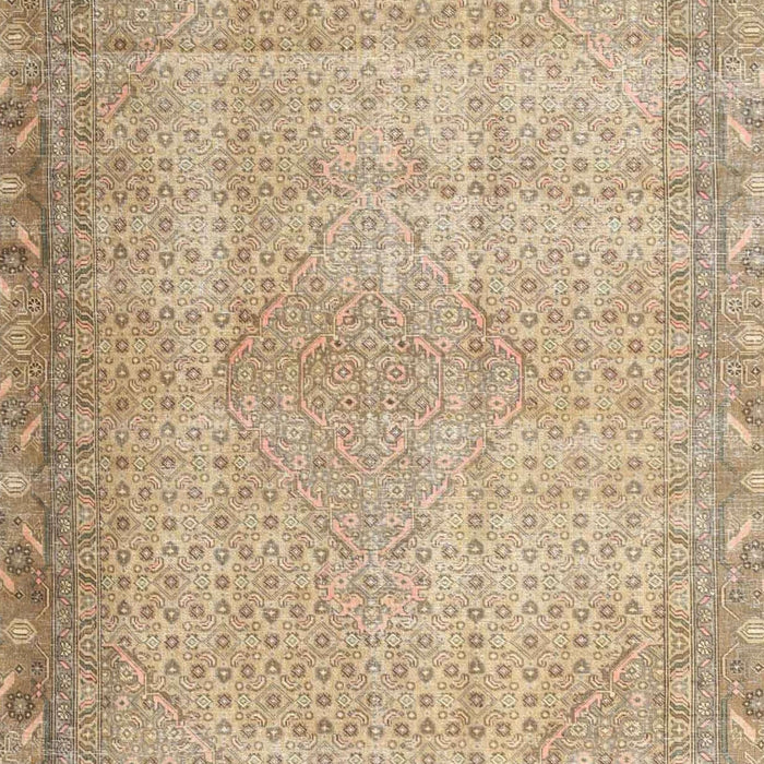 Machine Washable Traditional Orange Brown Rug, wshtr3943