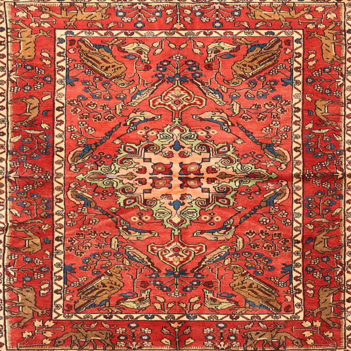 Square Traditional Red Persian Rug, tr3945