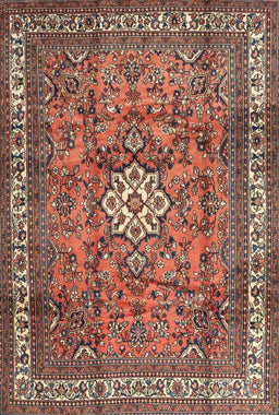 Machine Washable Traditional Light Copper Gold Rug, wshtr3947
