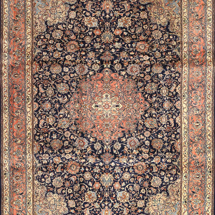 Machine Washable Traditional Red Brown Rug, wshtr3948