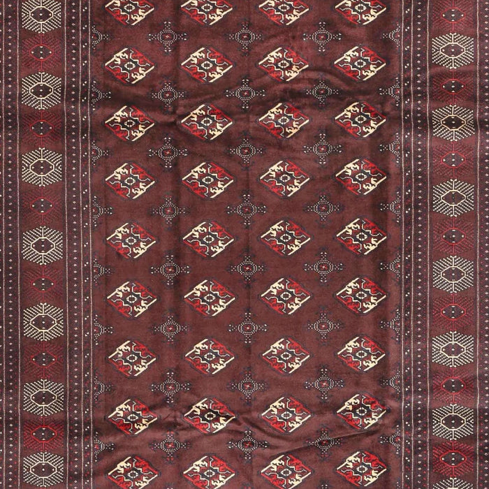 Traditional Chestnut Brown Persian Rug, tr3949