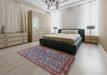 Traditional Gunmetal Gray Persian Rug in a Bedroom, tr3950