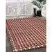 Machine Washable Traditional Tomato Red Rug in a Family Room, wshtr3954