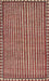 Machine Washable Traditional Tomato Red Rug, wshtr3954