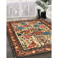 Traditional Brown Animal Rug, tr3955