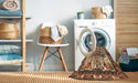 Machine Washable Traditional Peru Brown Rug in a Washing Machine, wshtr3955