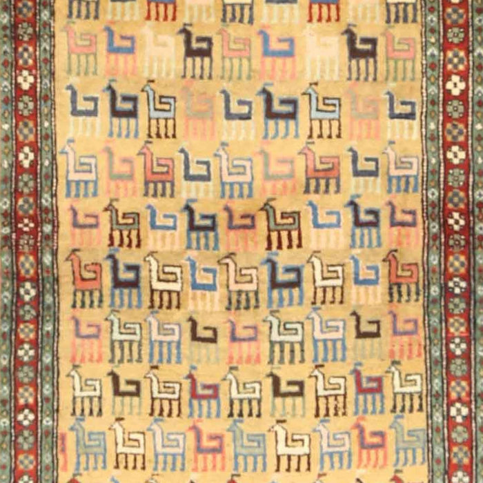 Traditional Chrome Gold Yellow Persian Rug, tr3956