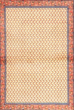 Machine Washable Traditional Brown Gold Rug, wshtr3957