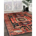 Machine Washable Traditional Rust Pink Rug in a Family Room, wshtr3959