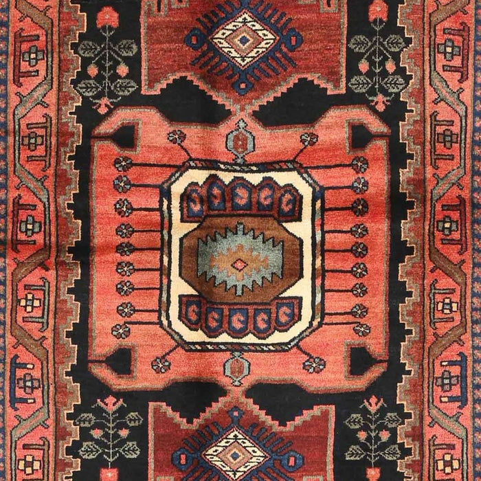 Machine Washable Traditional Rust Pink Rug, wshtr3959