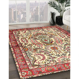 Machine Washable Traditional Brown Rug in a Family Room, wshtr3960