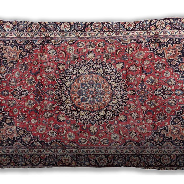Traditional Classic Rectangular Brown Red Lumbar Throw Pillow, 13 inch by 19 inch, lbtr3961