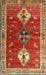 Machine Washable Traditional Red Rug, wshtr3963