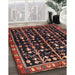 Machine Washable Traditional Dark Gold Brown Rug in a Family Room, wshtr3966