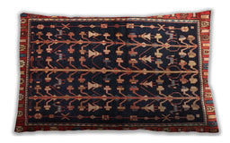Traditional Classic Rectangular Dark Gold Brown Lumbar Throw Pillow, 13 inch by 19 inch, lbtr3966