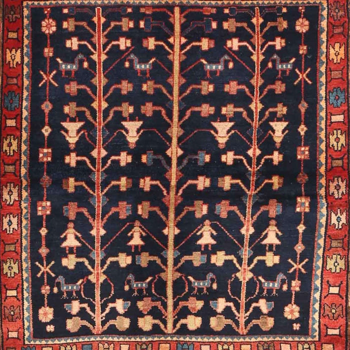 Traditional Dark Gold Brown Persian Rug, tr3966