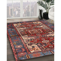 Traditional Saffron Red Persian Rug, tr3967