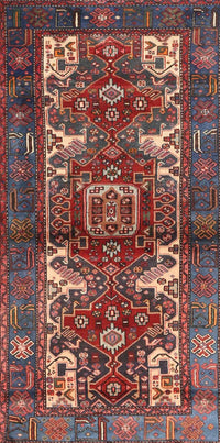 Machine Washable Traditional Saffron Red Rug, wshtr3967