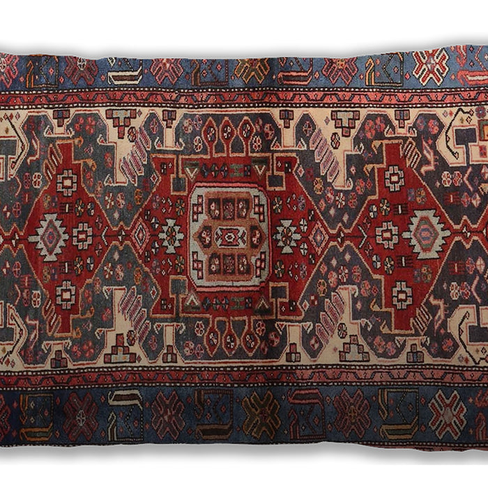 Traditional Classic Rectangular Saffron Red Lumbar Throw Pillow, 13 inch by 19 inch, lbtr3967
