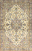 Traditional Dark Almond Brown Medallion Rug, tr3968