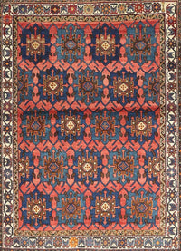 Machine Washable Traditional Dark Almond Brown Rug, wshtr3969