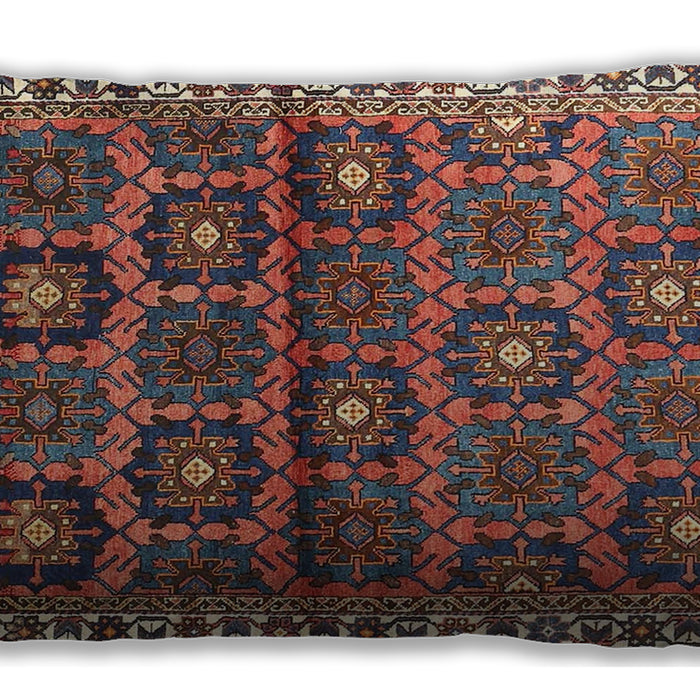 Traditional Classic Rectangular Dark Almond Brown Lumbar Throw Pillow, 13 inch by 19 inch, lbtr3969