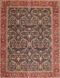 Machine Washable Traditional Sand Brown Rug, wshtr396