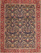 Machine Washable Traditional Sand Brown Rug, wshtr396