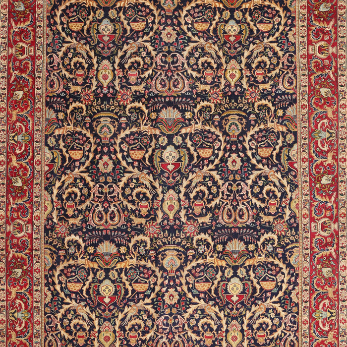 Machine Washable Traditional Sand Brown Rug, wshtr396