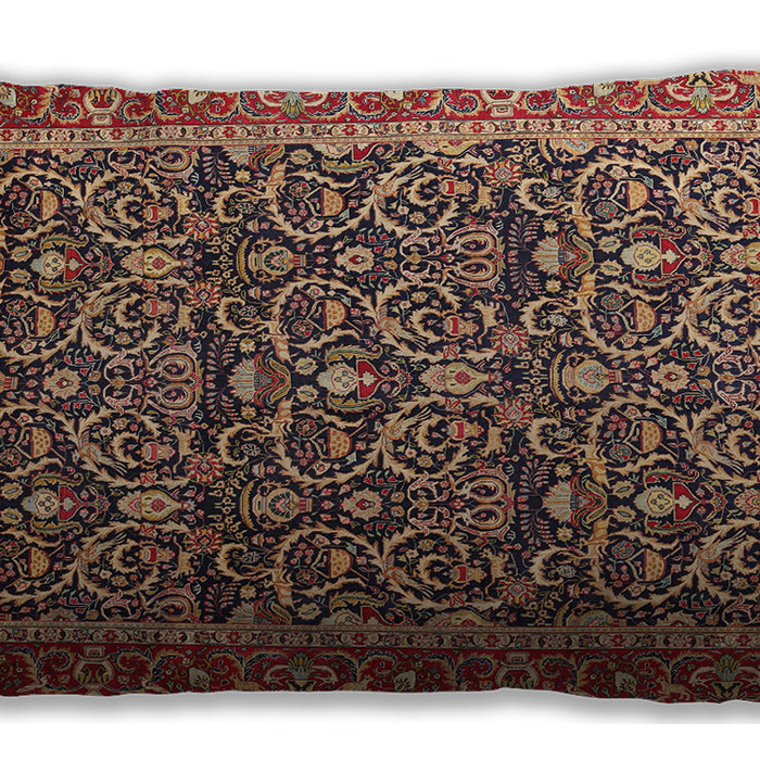 Traditional Classic Rectangular Brown Sand Brown Lumbar Throw Pillow, 13 inch by 19 inch, lbtr396