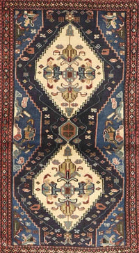 Machine Washable Traditional Bakers Brown Rug, wshtr3970