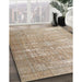 Machine Washable Traditional Dark Almond Brown Rug in a Family Room, wshtr3971