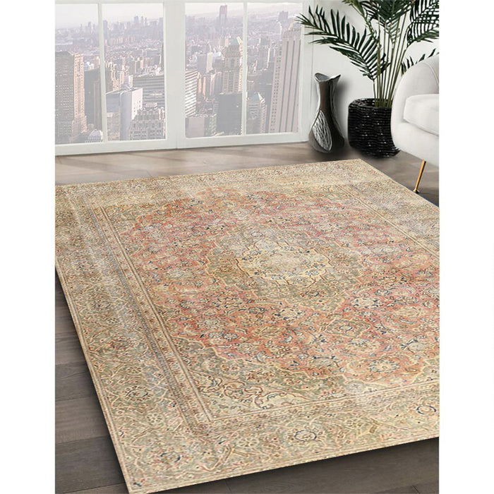 Machine Washable Traditional Brown Rug in a Family Room, wshtr3972