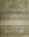 Traditional Antique Bronze Green Persian Rug, tr3973