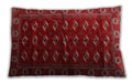 Traditional Classic Rectangular Red Lumbar Throw Pillow, 13 inch by 19 inch, lbtr3975