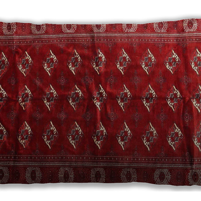 Traditional Classic Rectangular Red Lumbar Throw Pillow, 13 inch by 19 inch, lbtr3975