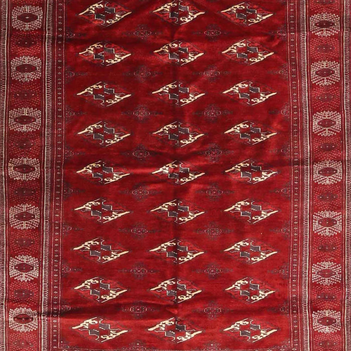 Machine Washable Traditional Red Rug, wshtr3975