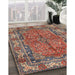 Traditional Brown Red Persian Rug in Family Room, tr3976
