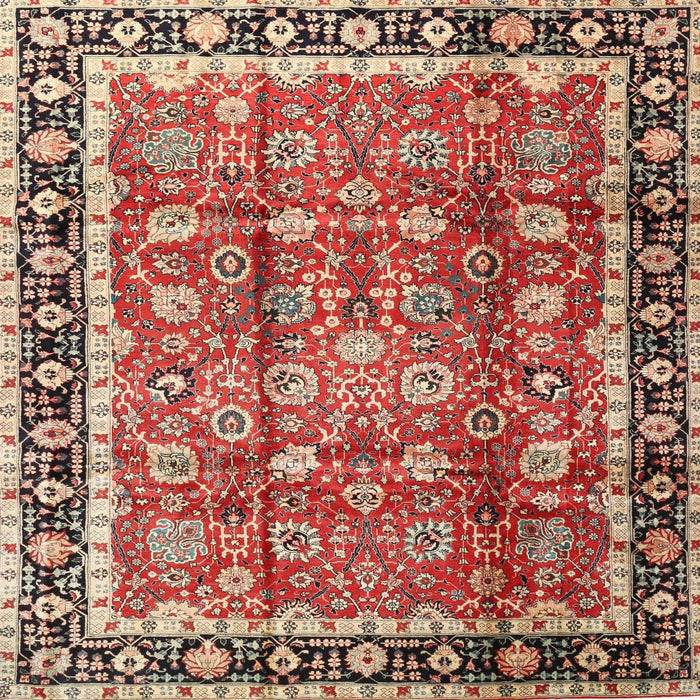 Square Traditional Red Persian Rug, tr3977
