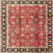 Square Traditional Red Persian Rug, tr3977